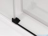 Ronal Cadura Black Line kabina Walk in 160cm prawa ze ścianką przesuwną profile czarny mat CAW2D1600607